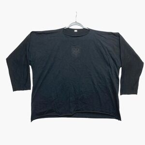 Vultures Kanye West Shirt Mens Size 2 Black Long Sleeve Crest Logo Tee
